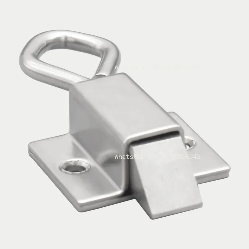 DK634 Stainless Steel Spring Retractable Buckle with Pull Ring Latch Industrial Button Self-Locking Carbon Steel, Trapdoor Pin