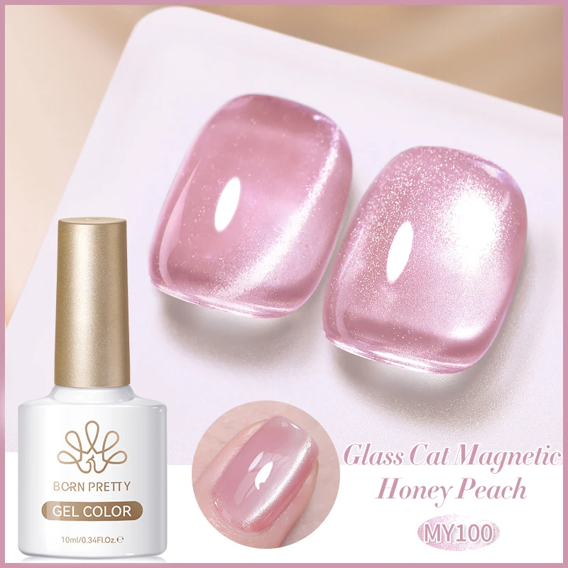 BORN PRETTY 10 ml Rhin Lake Blue Cat Magnetgel Dunkelblauer Glitzer Soak Off UV Gel Nail Art Lack Maniküre Nail Art Salon