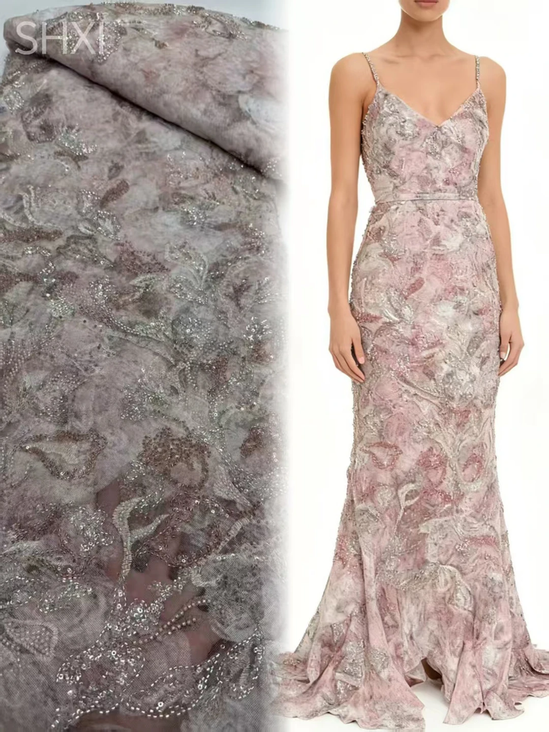 

African French Tulle Groom Beads Lace Fabric 5 Yards 2026 High Quality Nigerian Lace Fabric African Lace Fabric For Wedding