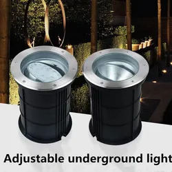 6W 12W 18W 24W Adjustable Angle LED Underground  Lamp Outdoor Waterproof IP67 Stainless Steel Casting Light
