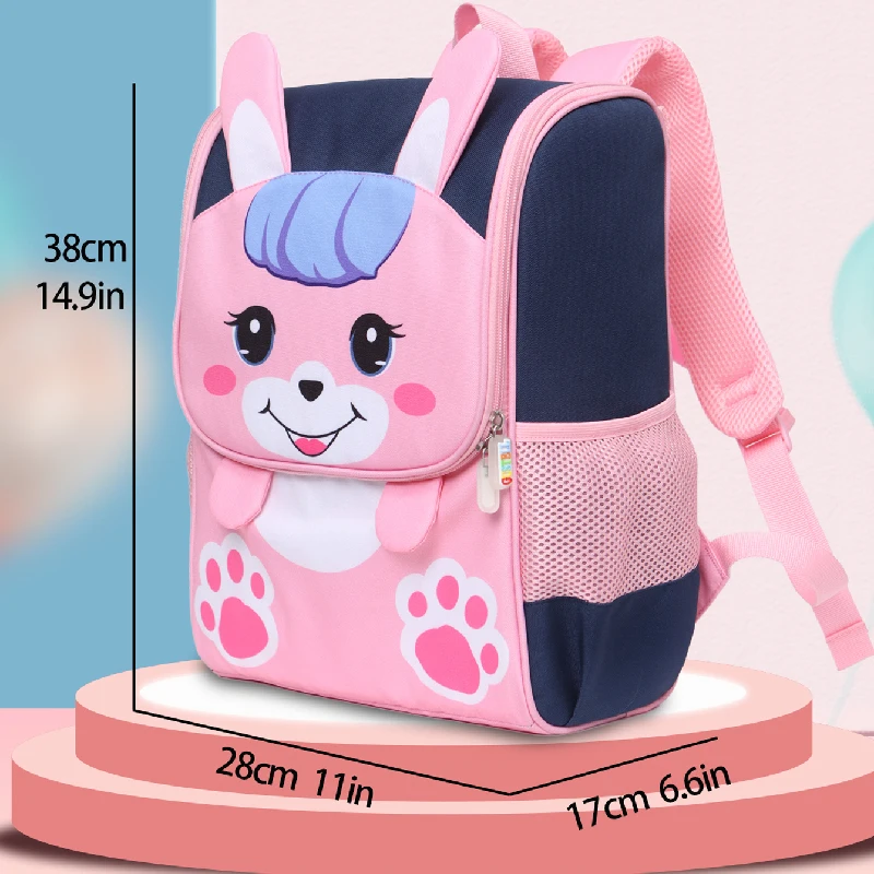 3D Cartoon Kindergarten Children's School bag Cute Nylon Lightweight School Backpacks Kawaii Kids Book Bag Mochilas