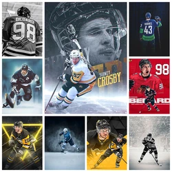 Hockey DIY Diamond Painting Sports Poster Diamond Embroidery Mosaic Oil Painting Home Decoration Fan Hand Gift