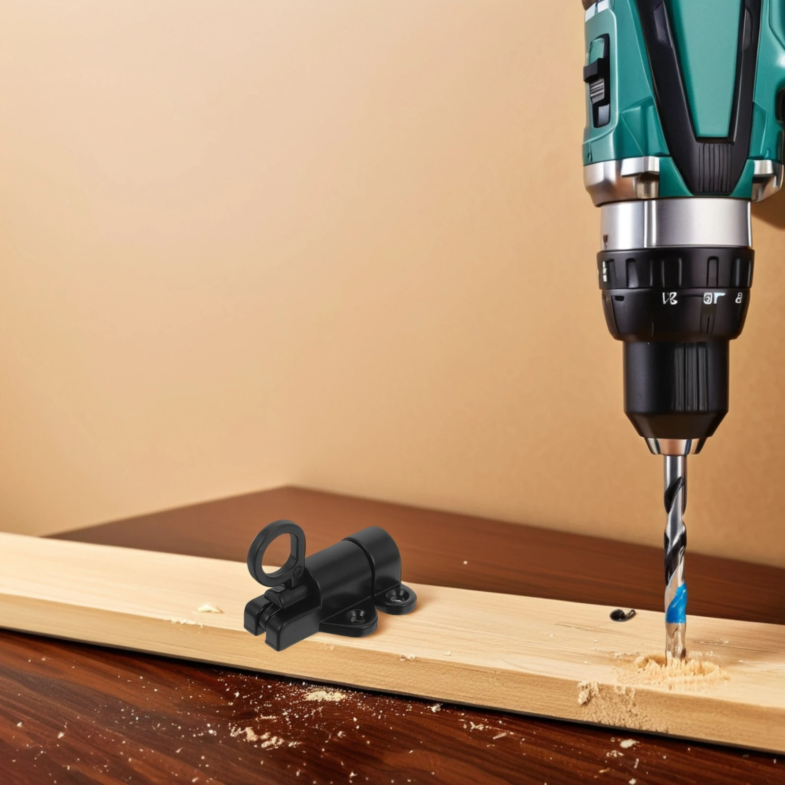 

4pcs Aluminum Alloy Self-Latching Door Bolt Latch Spring Gate Lock For Security Doors Windows Sheds Cabinets Easy Install Metal