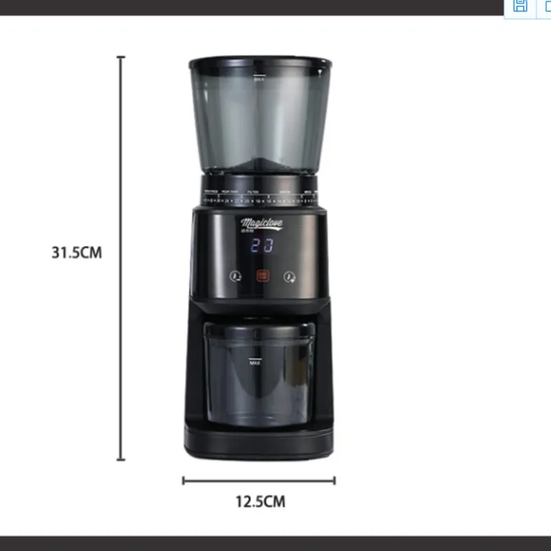 Megira Electric Grinder Coffee Italian Household Taper Knife Automatic Commercial Coffee Grinder Electric  Timemore C2