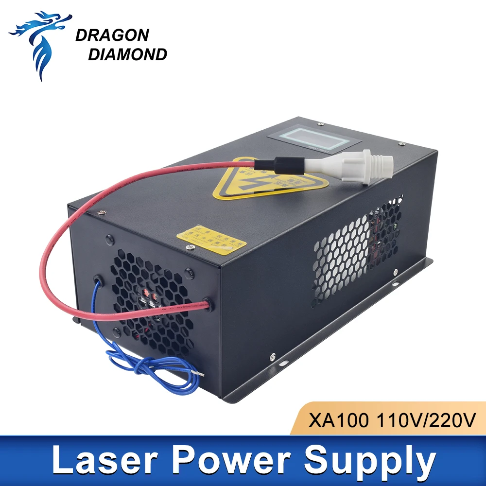 HY-XA100 Co2 Laser Power Supply With Display 110V/220V For 100W CO2 Laser Engraving Cutting Machine
