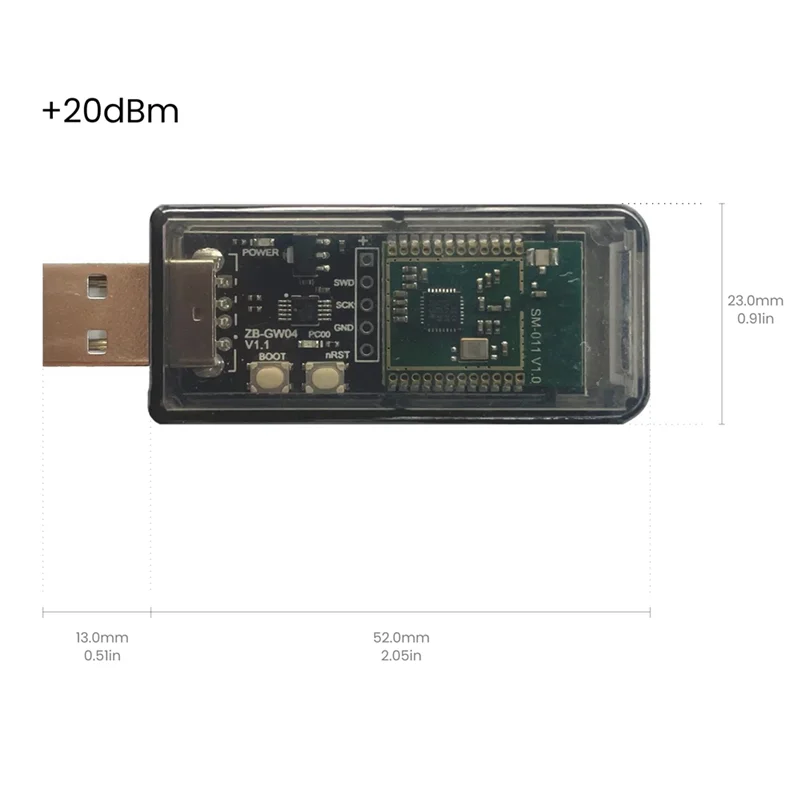 ZigBee 3.0 Silicon Labs Mini EFR32MG21 Universal Open Hub Gateway USB Dongle Chip Module ZHA NCP OpenHAB