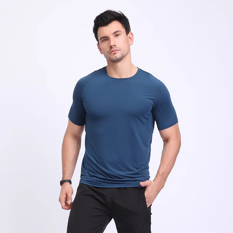 Youpin T-shirt Men's Round Neck Fitness Running Sweat-absorbing Casual Stretch Large Size Breathable Short-sleeved Quick-drying