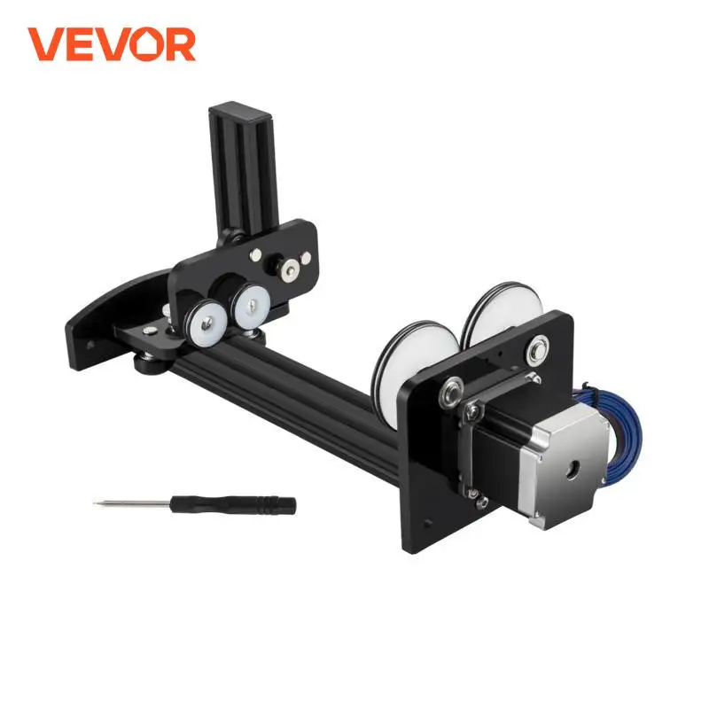 VEVOR 4-Wheel Rotary Axis Attachment Nema 17 / Nema 23 2-Phase Stepper Motor for CO2 Laser Engraver Engraving Machine Low Noise