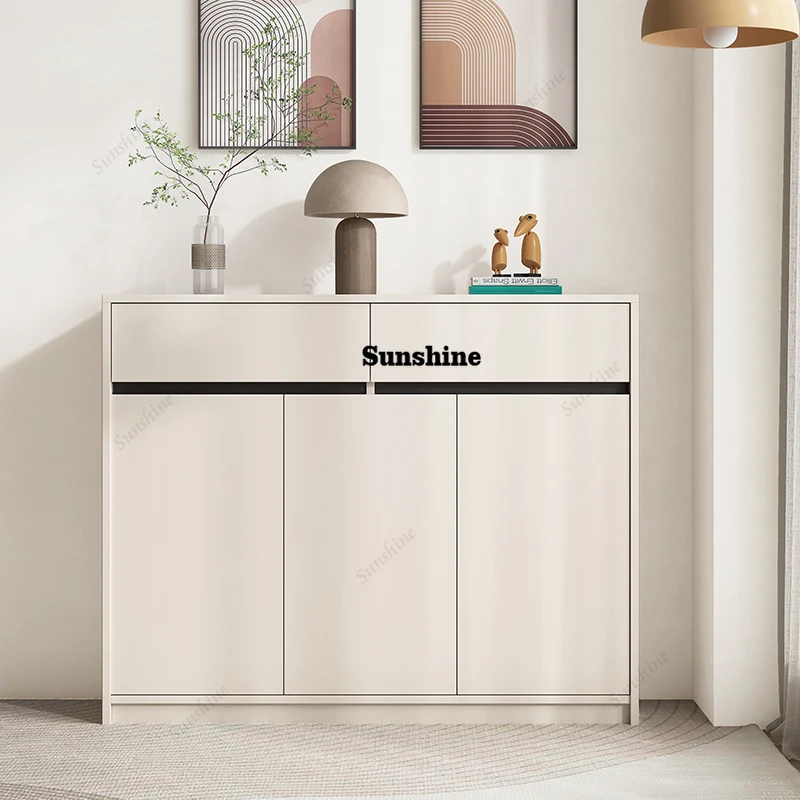 

Display Vertical Shoe Cabinet Organizer Mobile Storage Living Room Modern Shoe Shelf Slippers Muebles Hotel Furniture