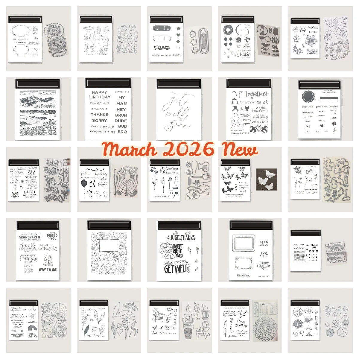 

Новинка января 2026: Металлические вырубные ножи и штампы Karen Burniston для скрапбукинга и создания фотоальбомов своими руками, серия «Отправляем любовь»