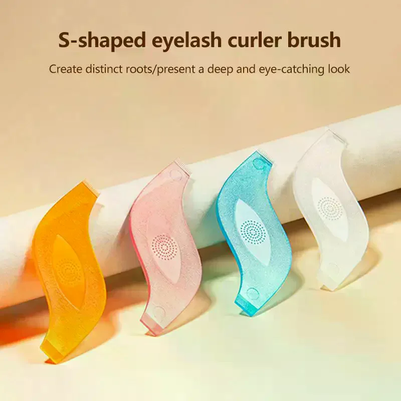 5pcs Curler Comb Plastic S Shape Eyelash Perm Brushes Reuseable Eyelashe Eyebrow Lifting Clean Eye Lash Extension Tools
