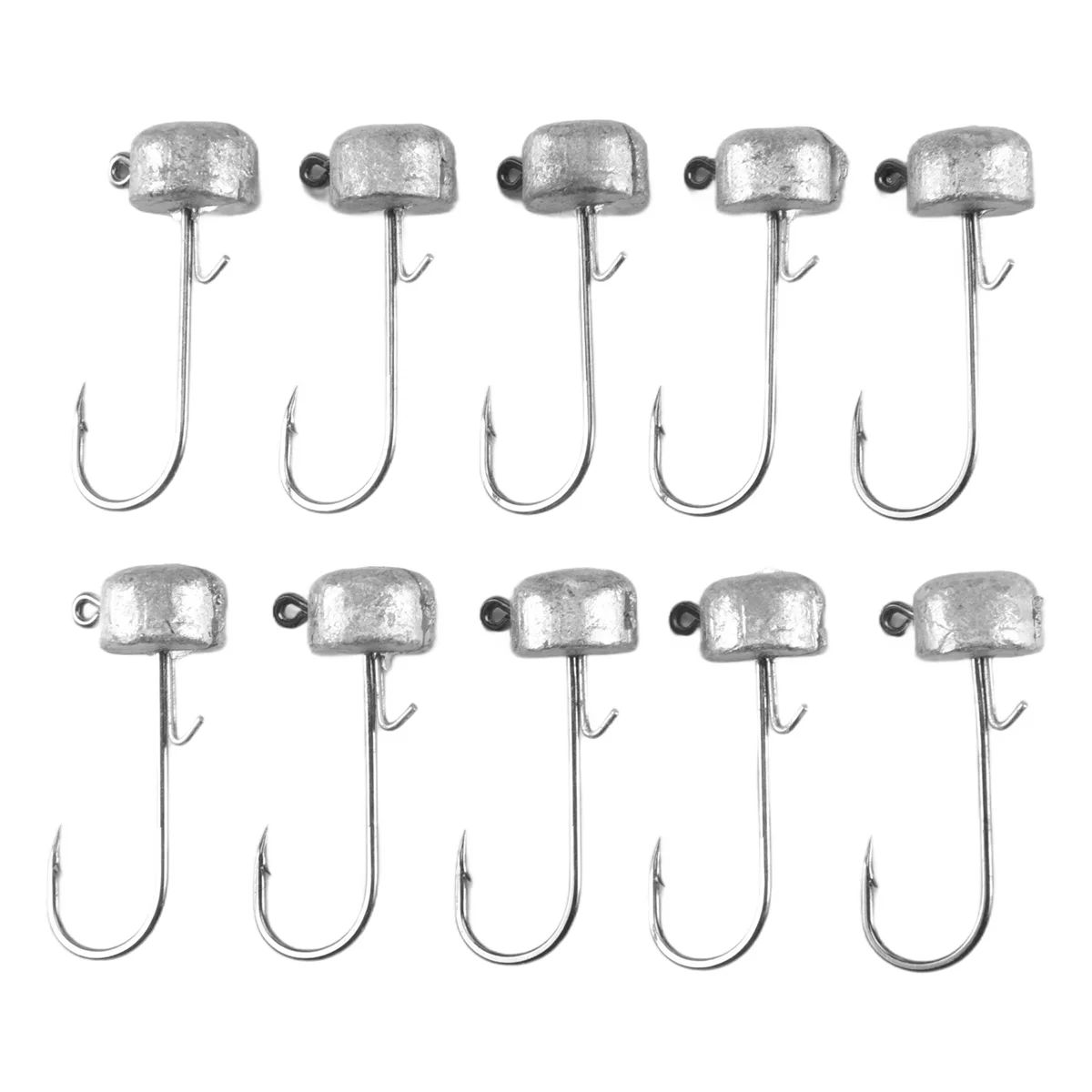 10Pcs Rig Jig Mushroom Jig Heads for Soft Plastic Bait for Rig Technique Lead Mushroom Jig A