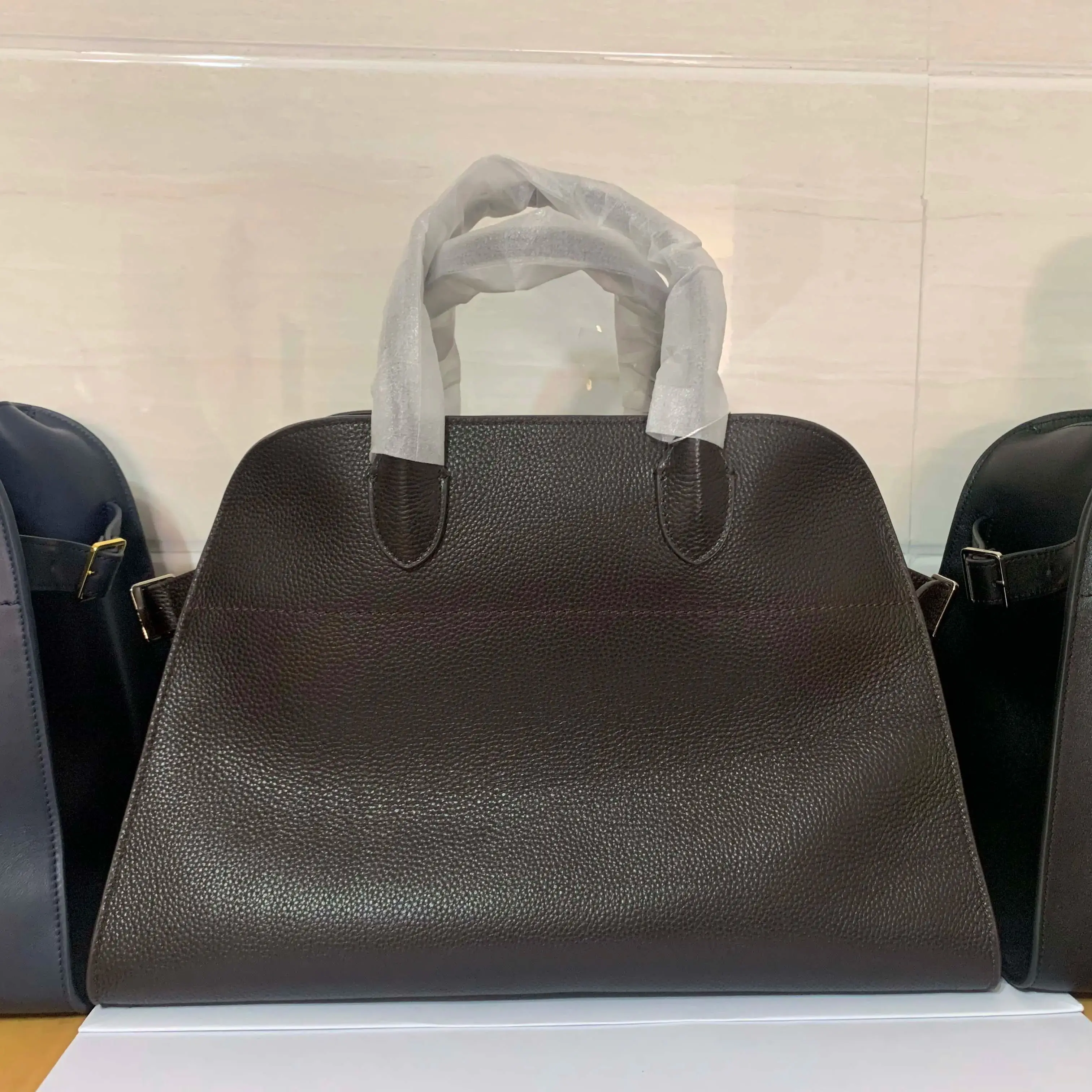 S Margaux Factory Direct Sale Row Natural Leather Purely Handmade Soft and Odorless Large Capacity Handbag Shoulder Bag