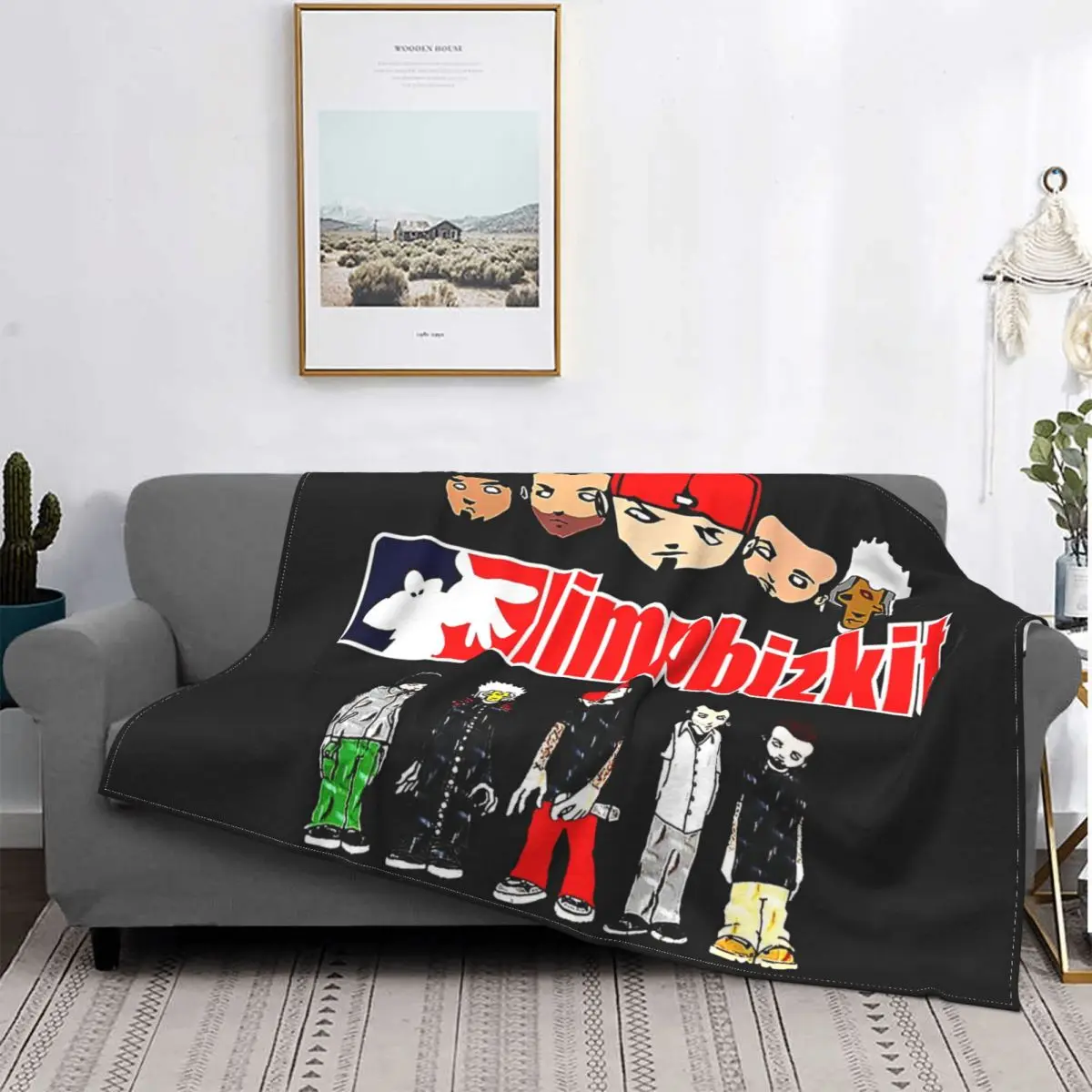 Limp Bizkit Band Blankets Flannel Decoration Multifunction Lightweight Thin Throw Blanket for Bedding Couch Bedspreads