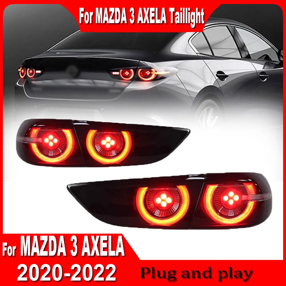 Tail Lights For Mazda 3 Axela Tail Lamp 2020-2022 LED Fog Lights DRL Dynamic Turning Signal Tuning For Mazda 3 Plug and play