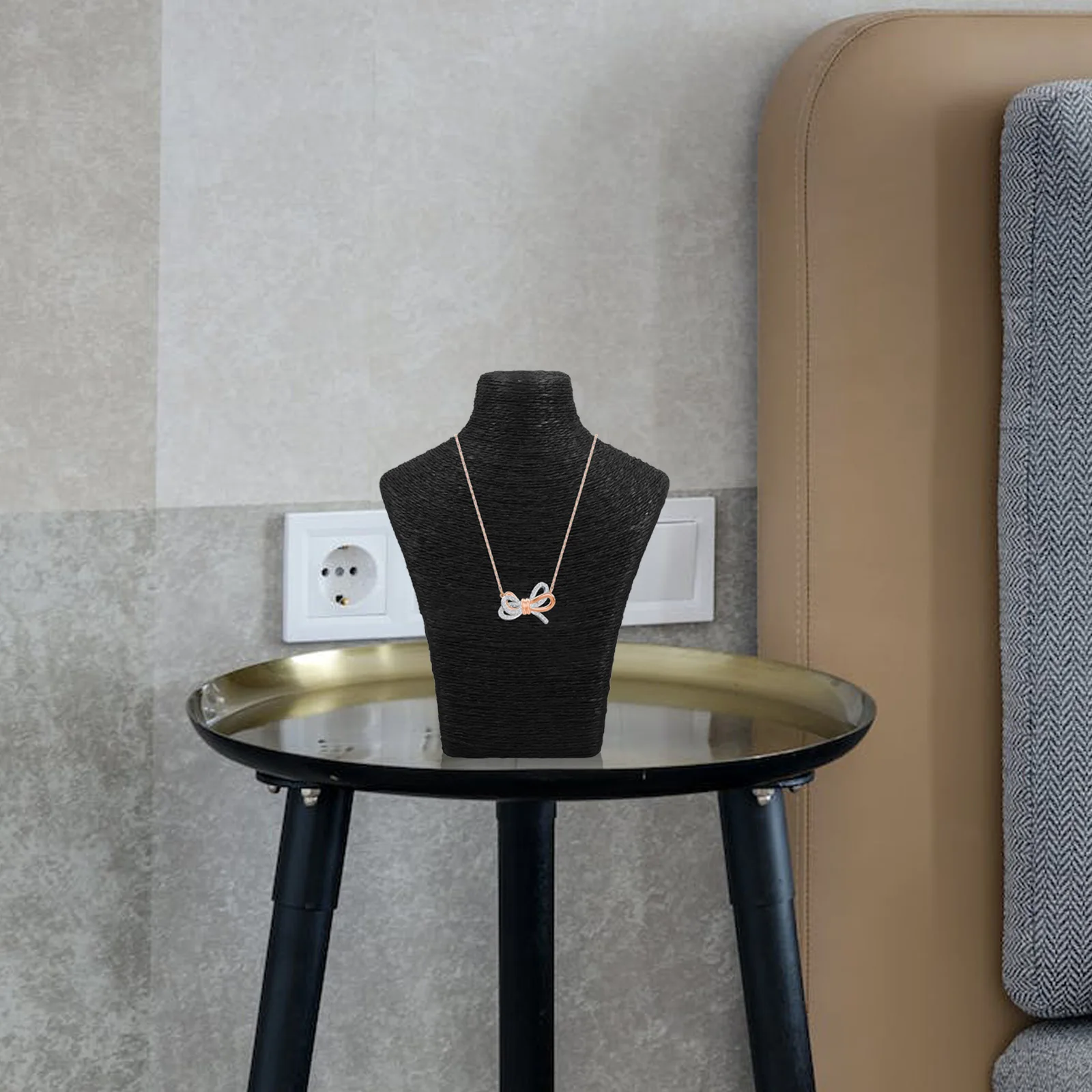 

Necklace Display Rack Sturdy Lightweight Jewelry Organizer Stand Earrings Necklaces Portrait Style Decorative Home Wedding Gift