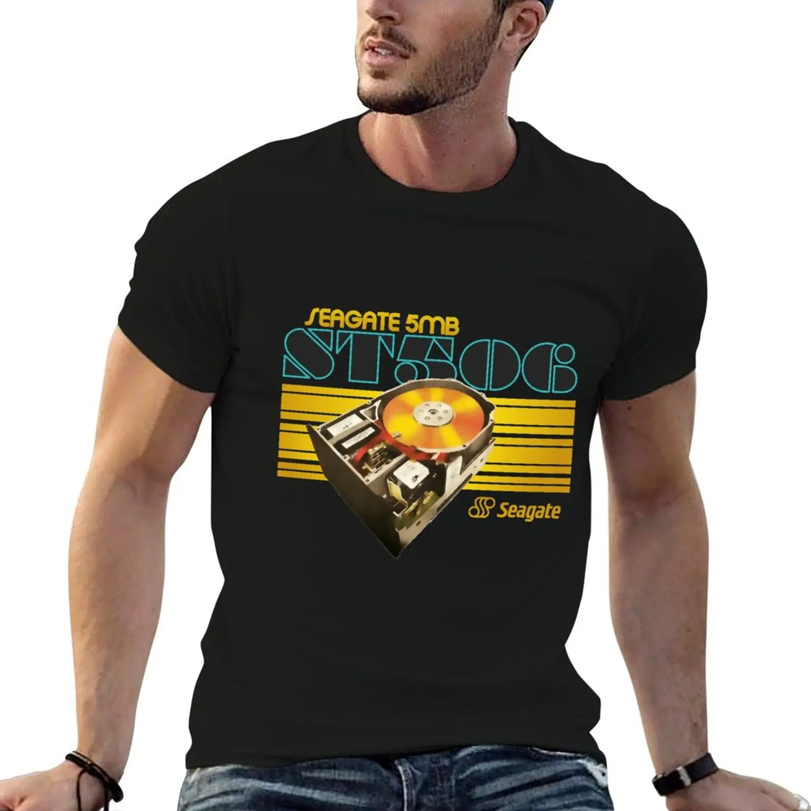 

Seagate ST-506 Hard Disk T-Shirt t shirts cotton 100% t shirts for man cotton soft t shirt man plain T-shirt