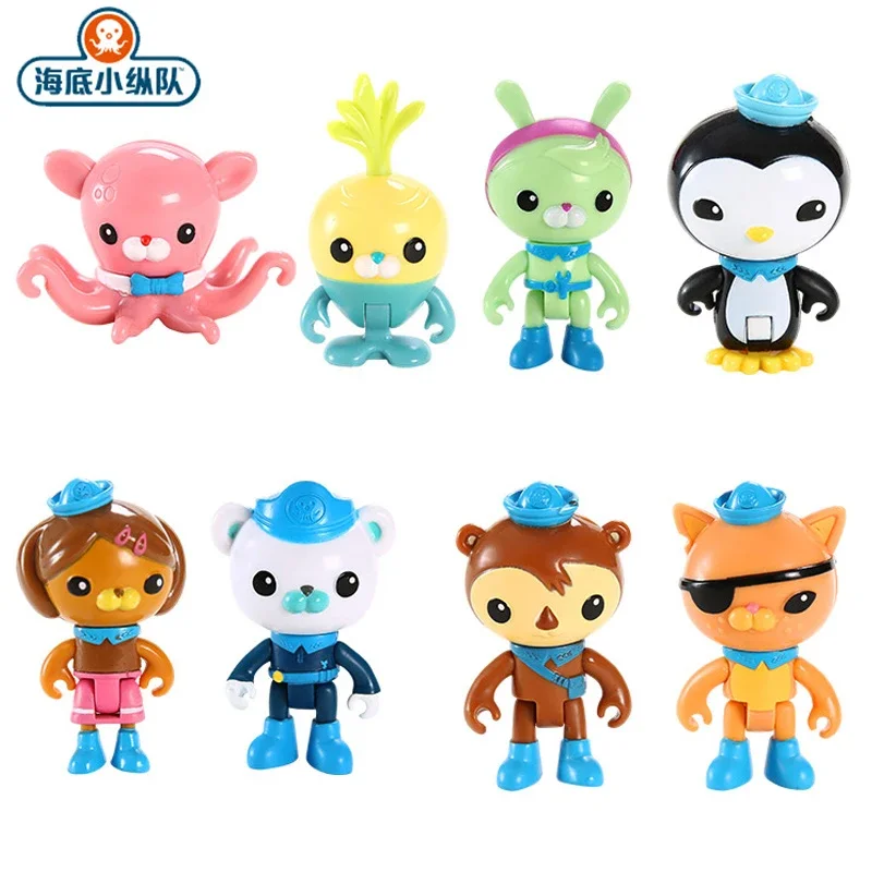 Kwazii Action Figure Scene Model Toy Children Birthday Gifts The Octonauts Octopod Castle Shark Adventure Plsyset Barnacle Peso