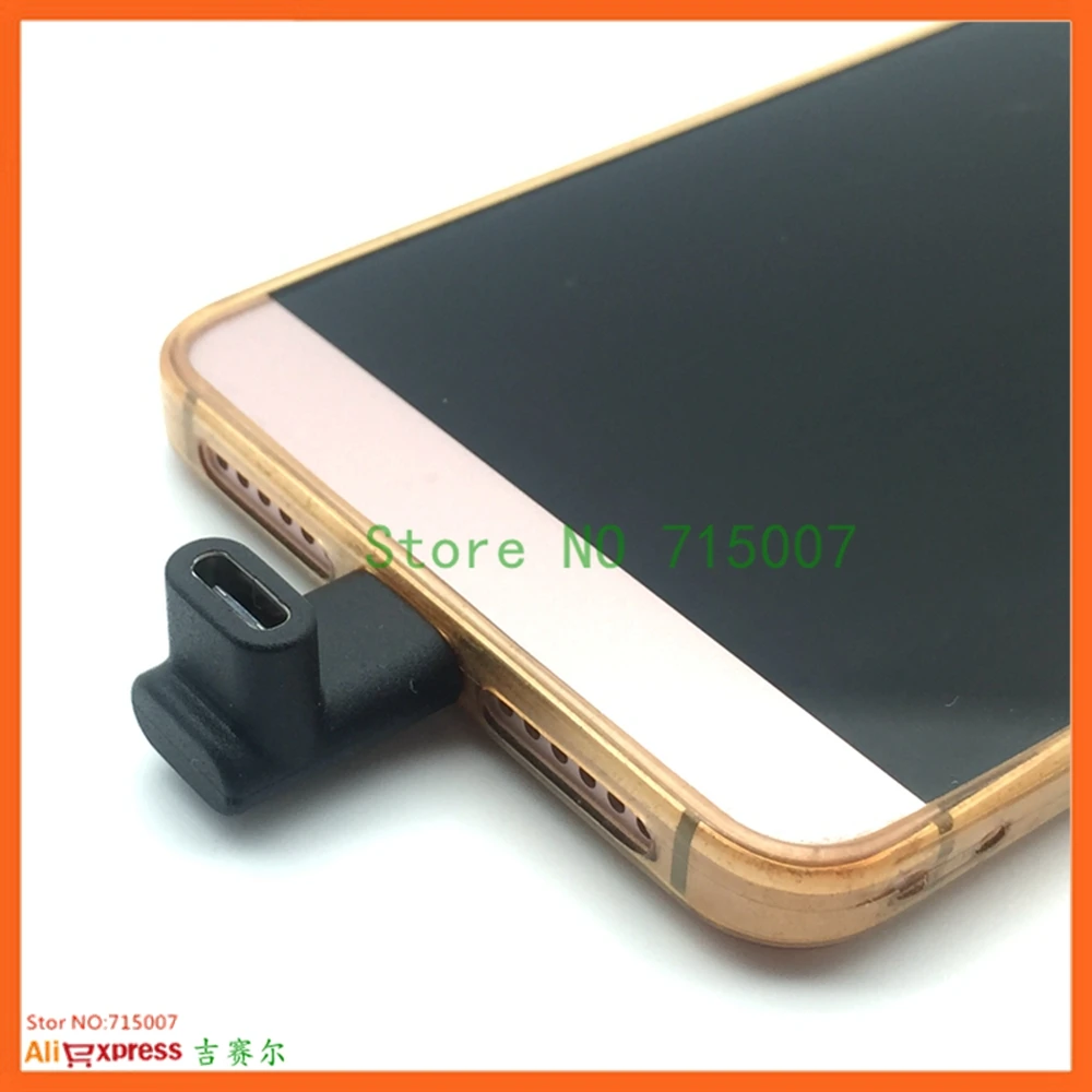 

90 Degree Right Angle USB 3.1 Type C Male to Female USB-C Converter Adapter for Smart Phone for S9 S8 Note 9