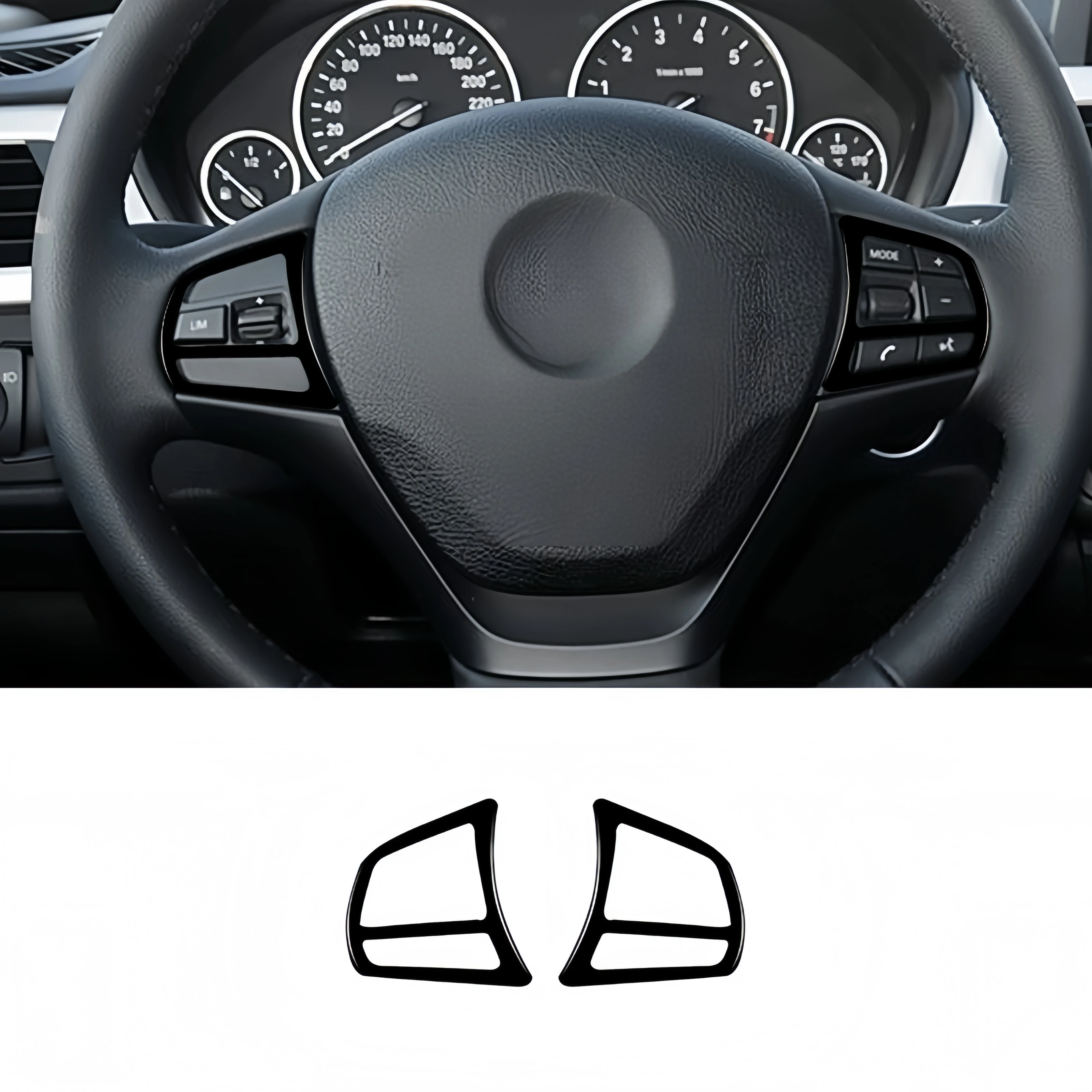 For BMW 3 Series F30 F34 2013-2018 Piano Black Car Interior
