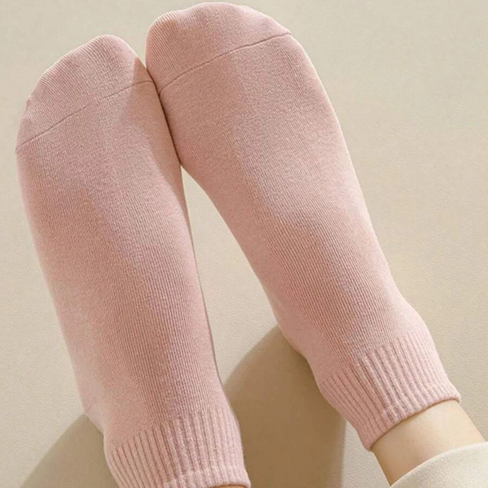 5/10 أزواج من الجوارب النسائية القصيرة ذات اللون المعكرون، عصرية وبسيطة وناعمة ومريحة وممتصة للعرق وجوارب ترفيهية طوال الموسم #3