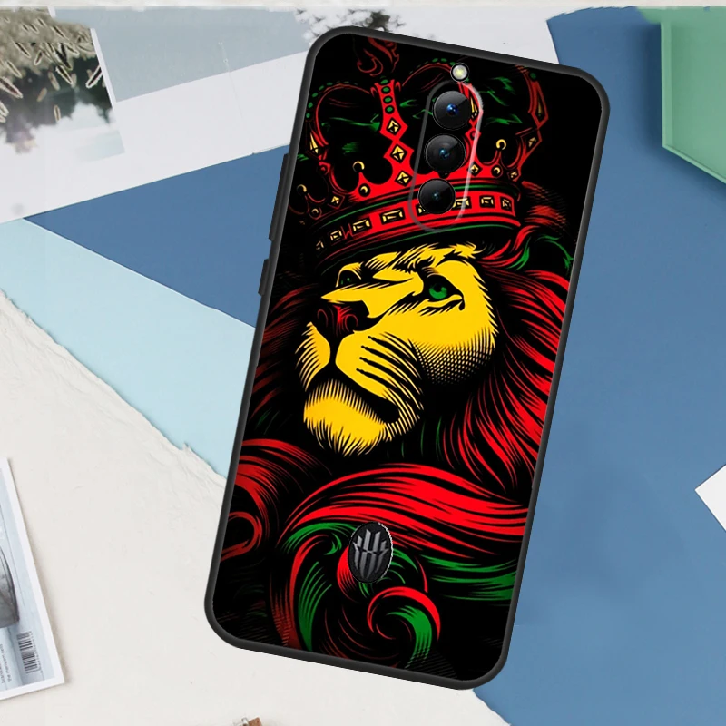 Rasta Lion Reggae Bob Marleys Case For ZTE Nubia Red Magic 8S Pro 8 Pro Plus 6 7 Pro 6S 7S Pro 5S 5G 6R Back Cover Shell