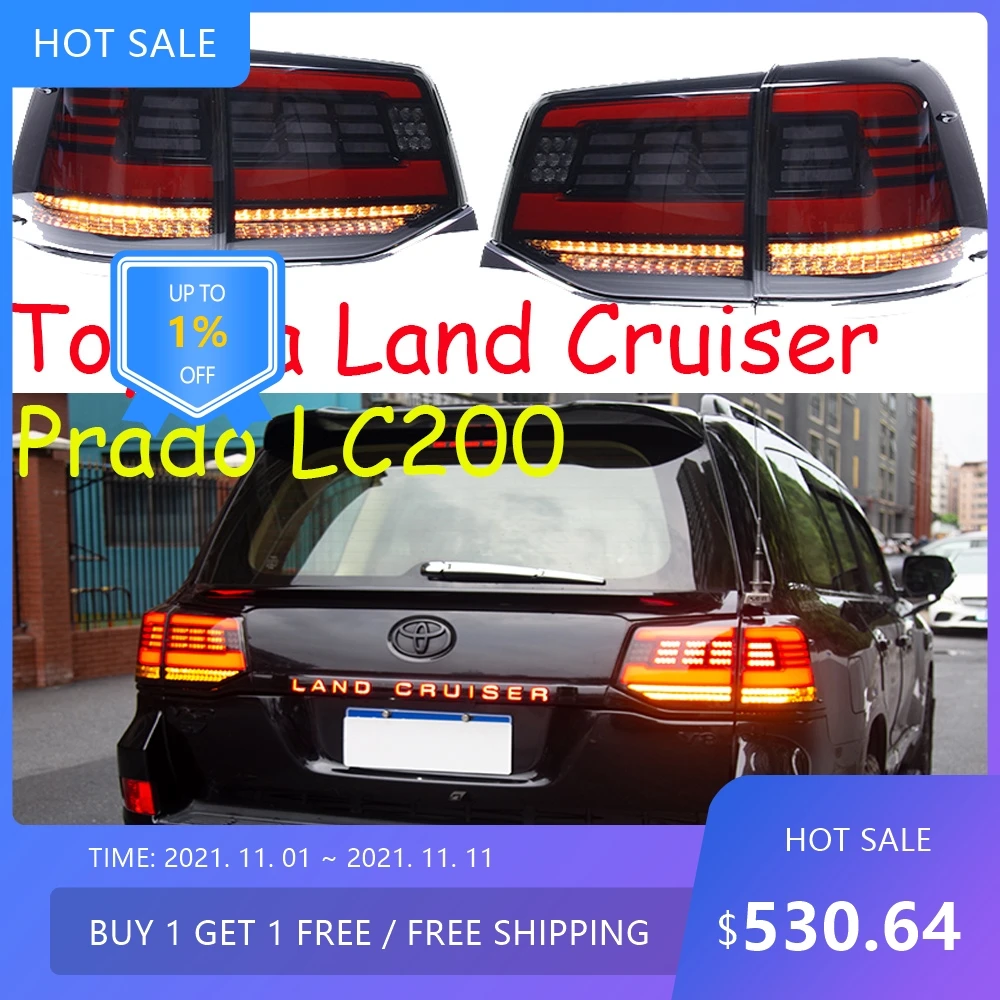 

Авто бампер задний фонарь prado cruiser задний фонарь LC200 2016 ~ 2020y светодиодные автоаксессуары задний фонарь prado cruiser задний фонарь противотуманный