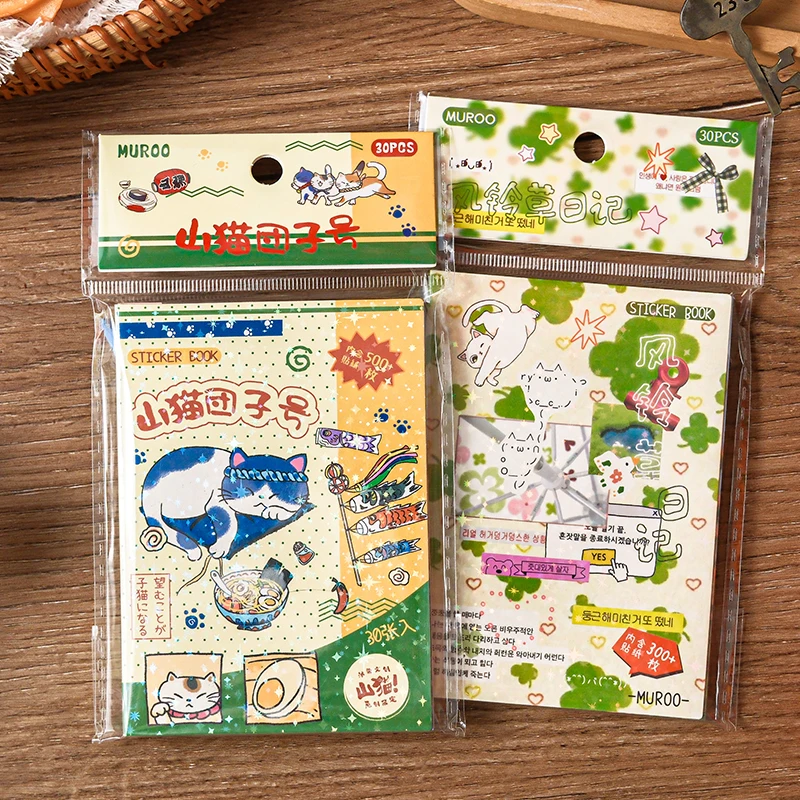 

30 Cute Bellflower Diary M5 Sticker Book DIY Journal Aesthetic Stationery Stickers