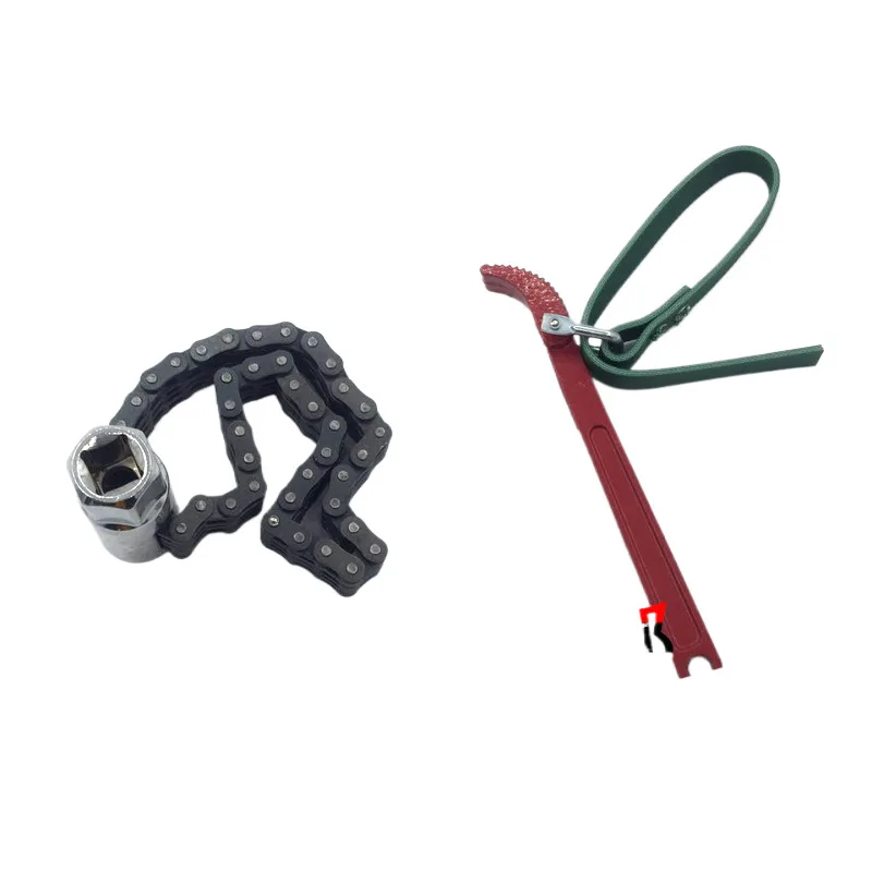 

Excavator filter oil grid disassembly and assembly belt chain wrench filter element excavator accessories