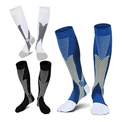 1 Pair Compression Socks Knee High Sports Socks Medical Nursing Stockings Varicose Veins Socks Outdoor Cycling Socks