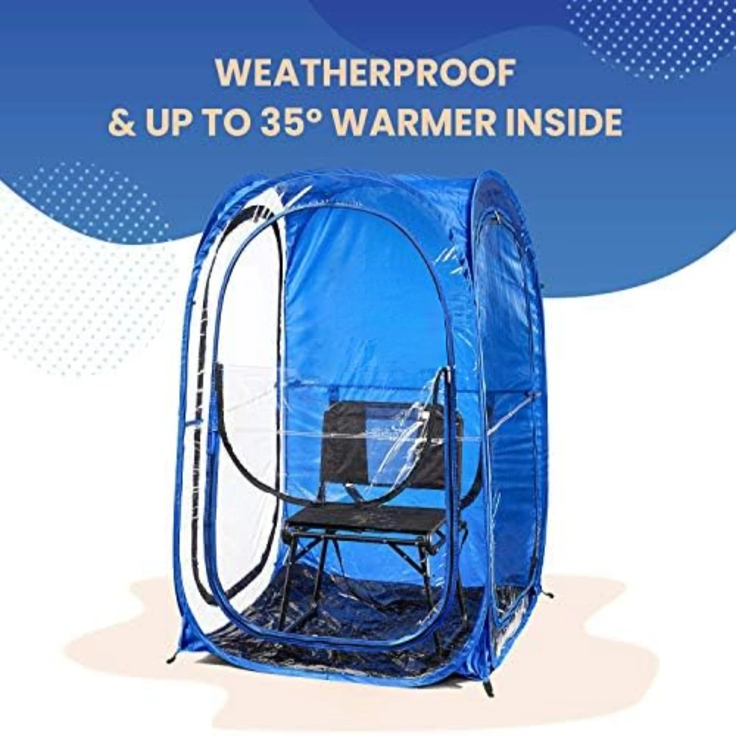 Portable Pop-Up Pod - Ultimate Protection from Cold, Wind, and Rain