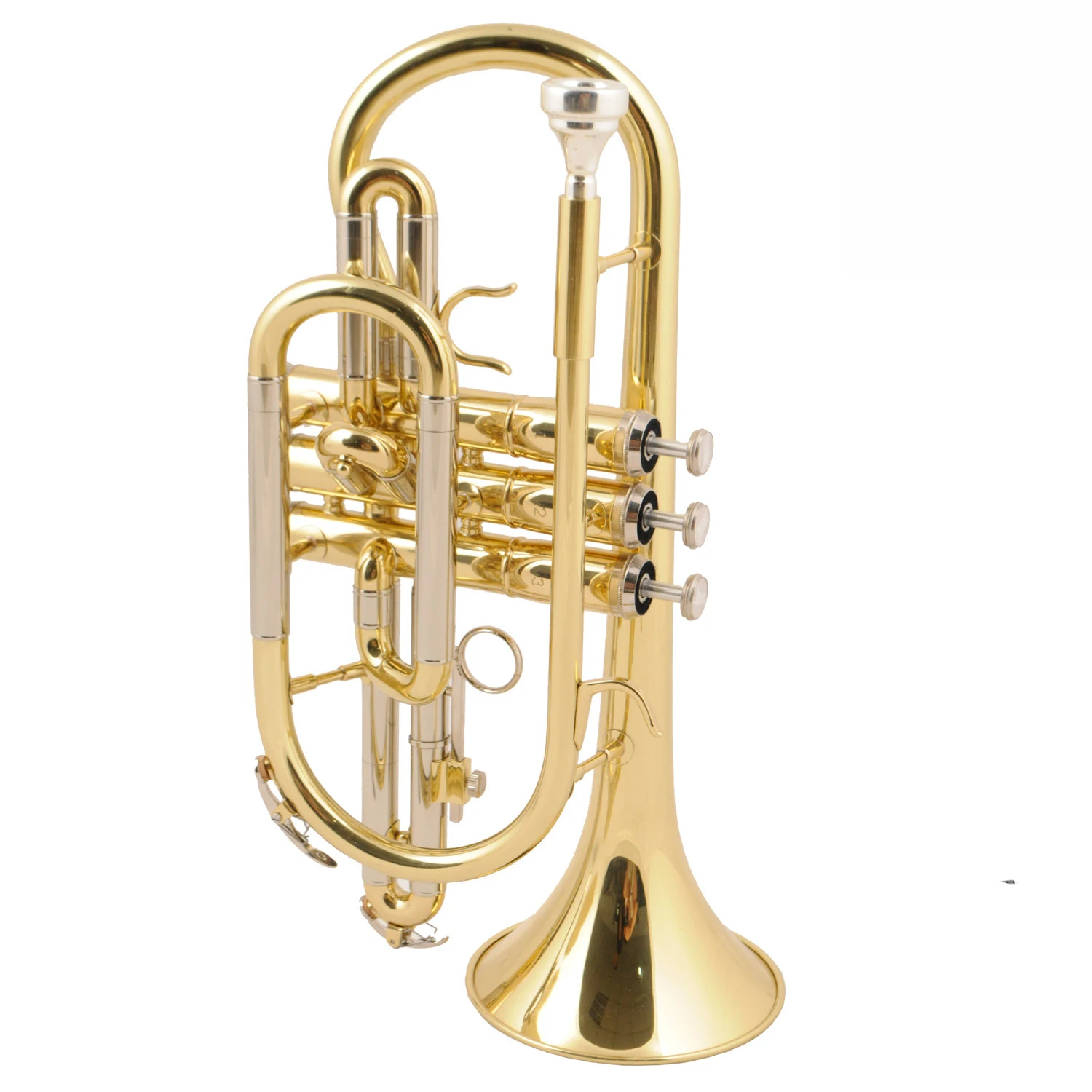 

Hooqu Professional Trumpet Musical Instrument Professional Cornet High Grade Brass Cornet