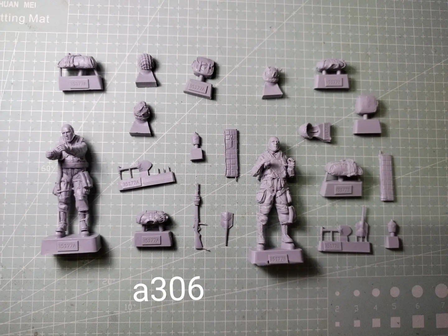 1/35 Resin Model Figure GK，American soldier,    Unassembled and unpainted kit