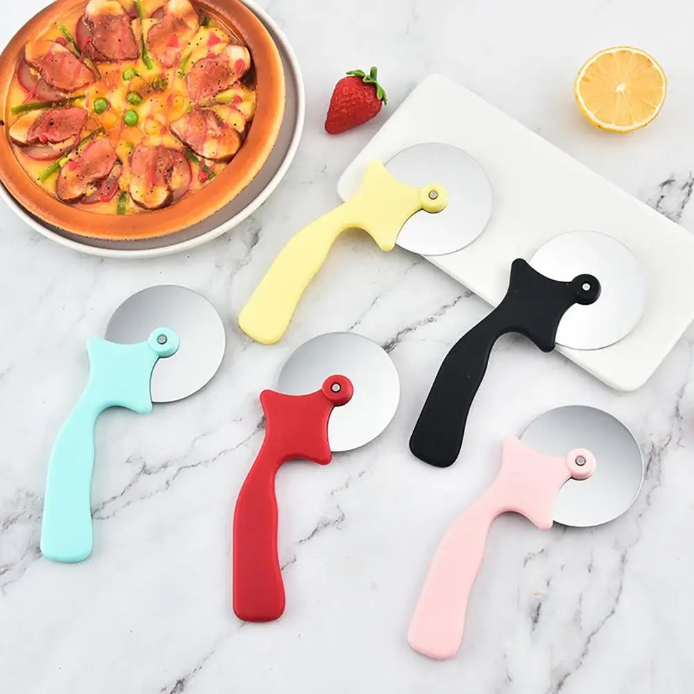 Stainless Steel Pizza Cutters Pastry Roller Cutter Pizza Knife Cookie Cake Roller Wheel Scissor Bakeware Kitchen Accessories