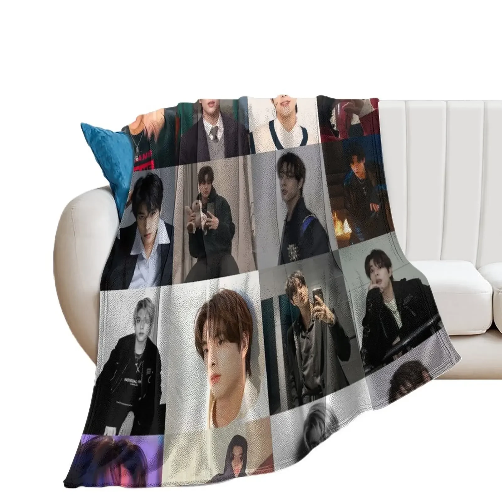 

Jake Collage Throw Blanket Designers For Decorative Sofa Cute Plaid Blankets