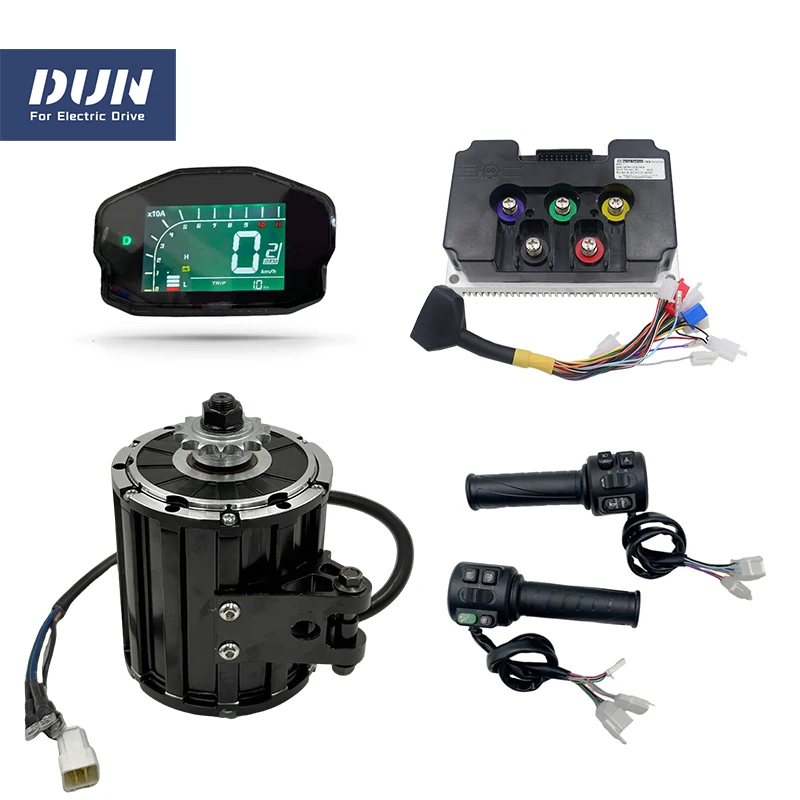 

QS120 2000W 70H 4600RPM Mid Drive Motor Belt or 428 Sprocket with Fardriver ND72340 Controller,DKD Display,T08 Throttle Kit