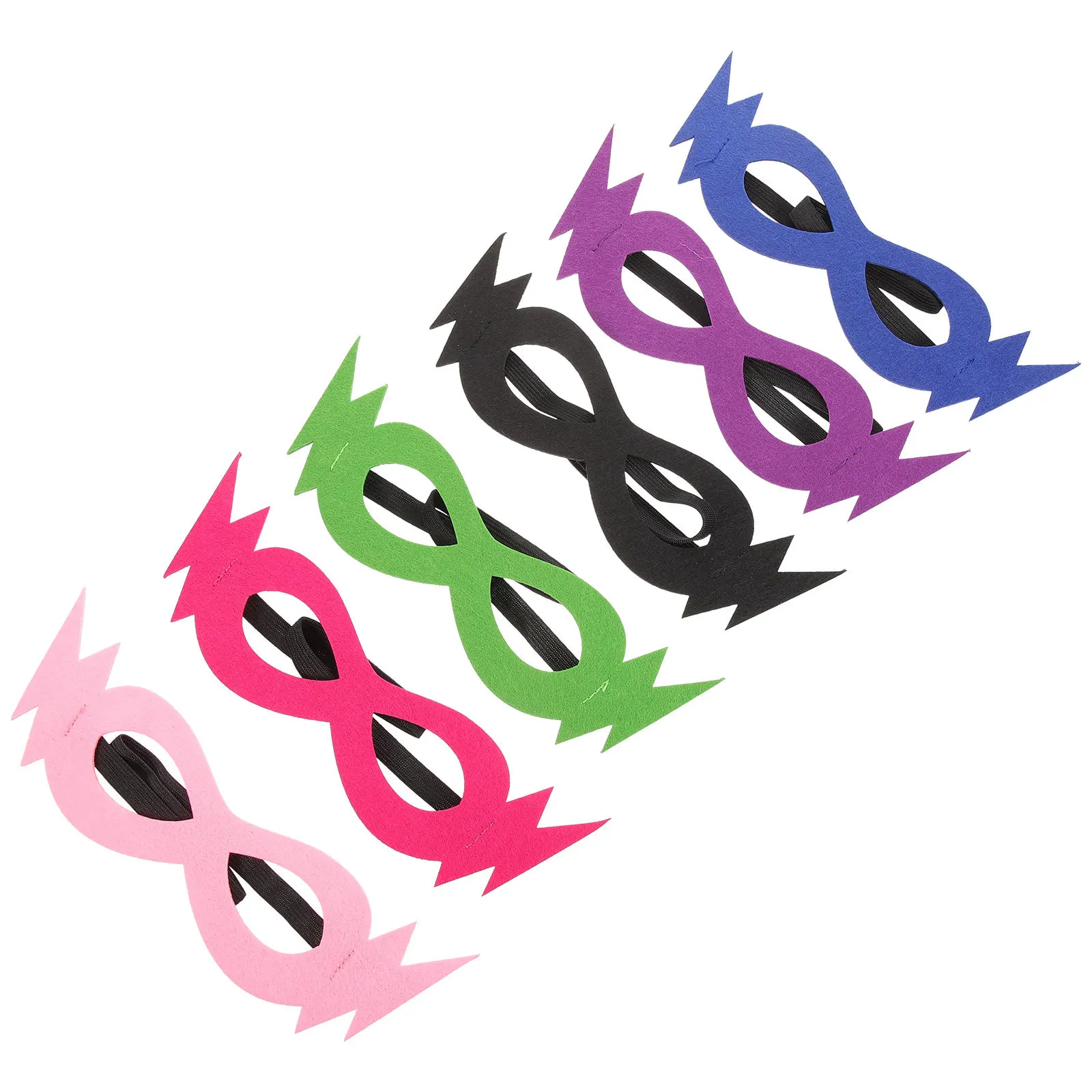 6 stks Oogmasker Set Vilt Maskerade Maskers Voor Kinderen Verjaardag Halloween Carnaval Party Kostuum Mardi Gras Superheld Masker Dress Up