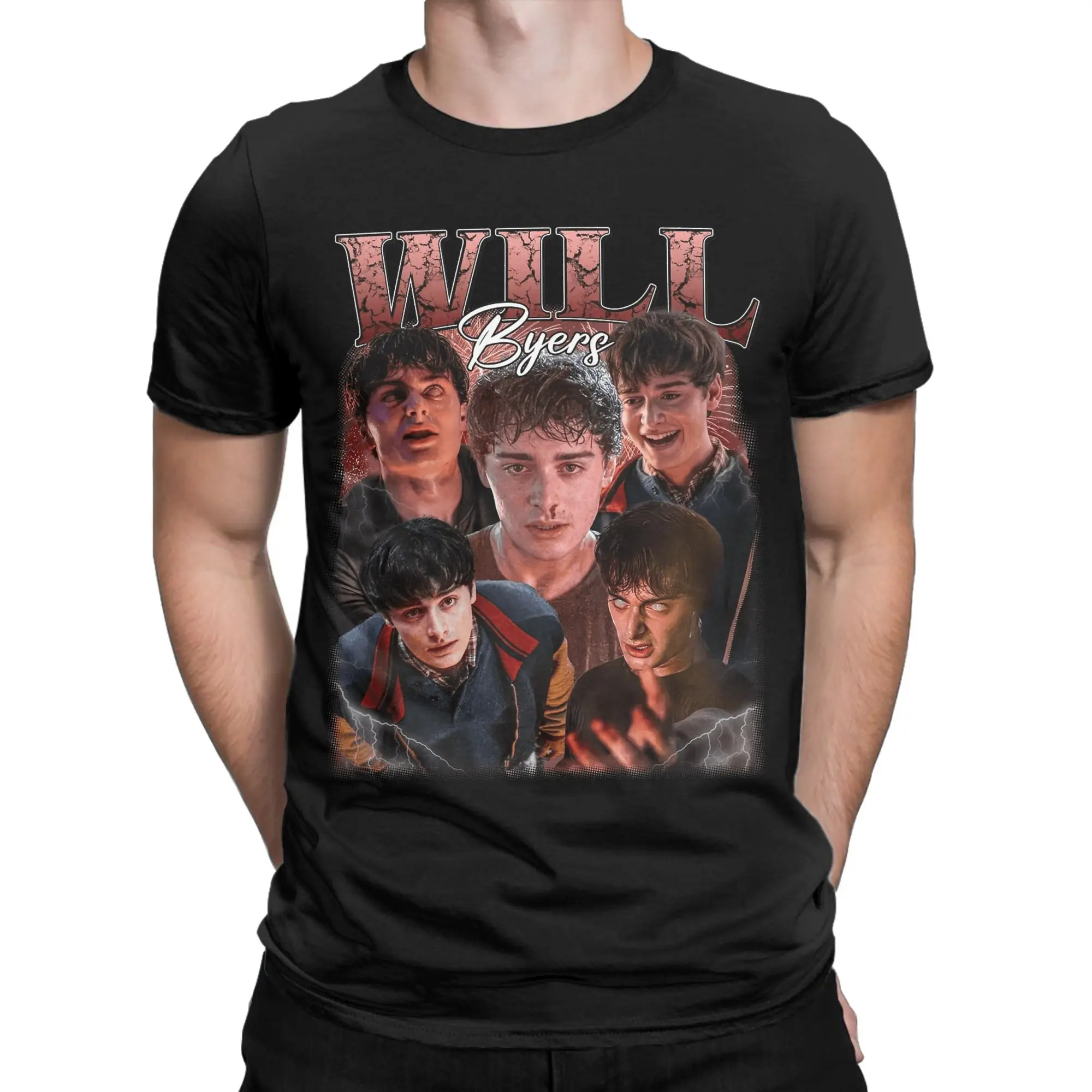 Men's Will Byers  T Shirts TV Show 100% Cotton Clothes Vintage Short Sleeve O Neck Tee Shirt Gift Idea T-Shirts