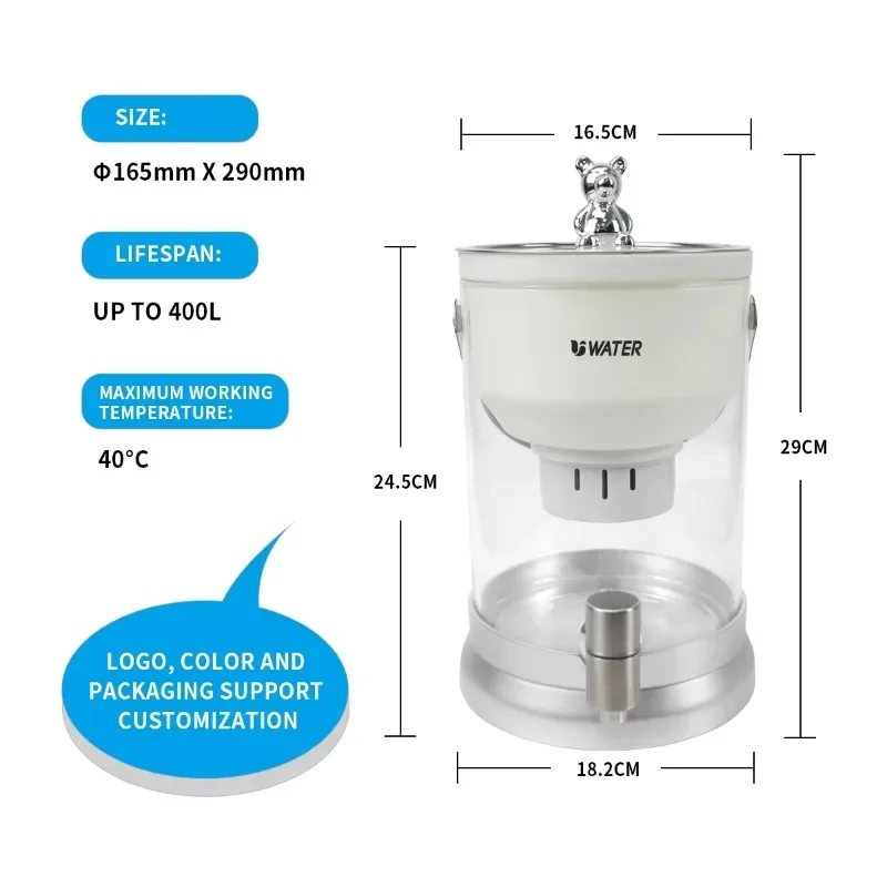 filter water purifier long life glass kettle type self-weight water purifier