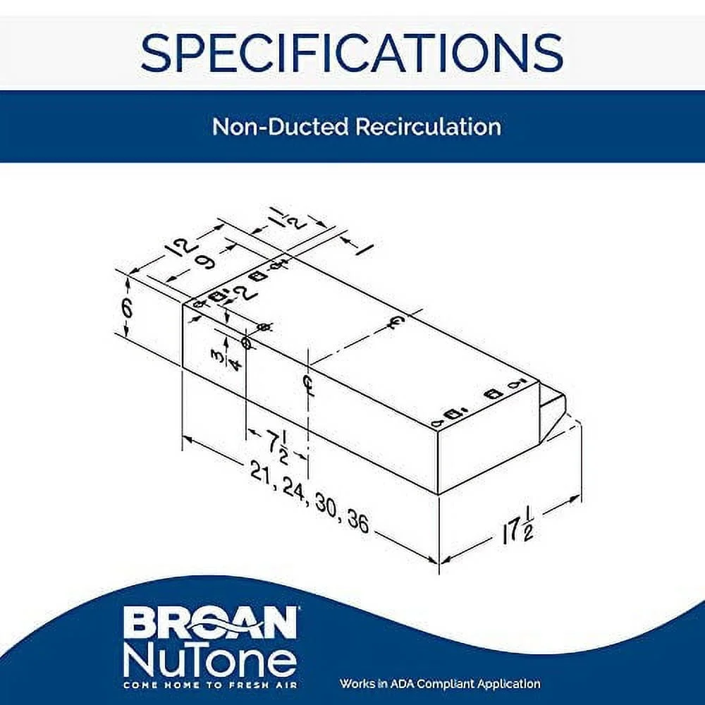 Ventless Under Cabinet Range Hood 30 Inch Kitchen Fan Non-Ducted Air Purifier with Charcoal Filter Lighted Design Easy