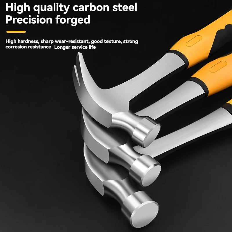 Claw Hammer 2P 3P Heavy Duty Octagonal Hammer Nail Lifting Crushing Hammer Professional Construction Multifunctional Hand Tools