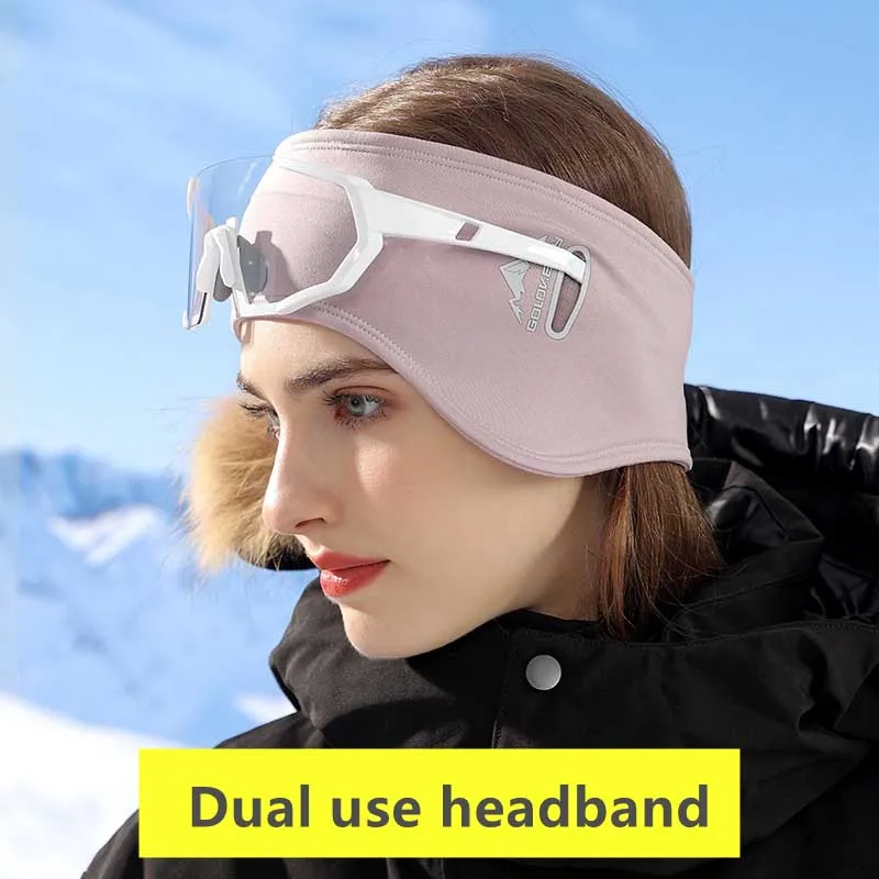 Winter hole warm ear pads headband With glasses holes outdoor sports dual-use men and women windproof and cold proof ear covers