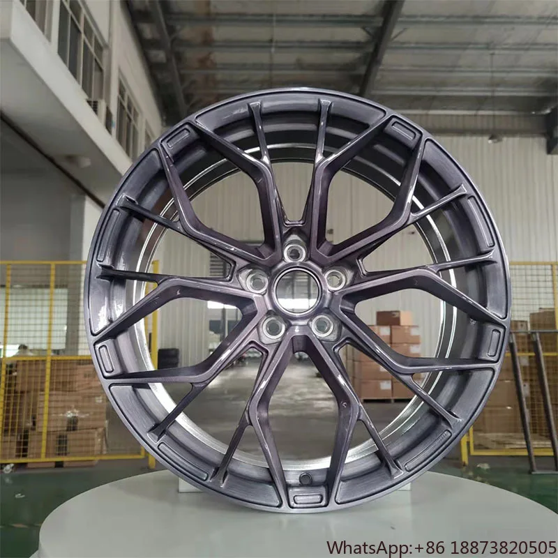 Custom low price forged aluminum alloy car rim 20 21 22 inch brush grey forged wheels rims