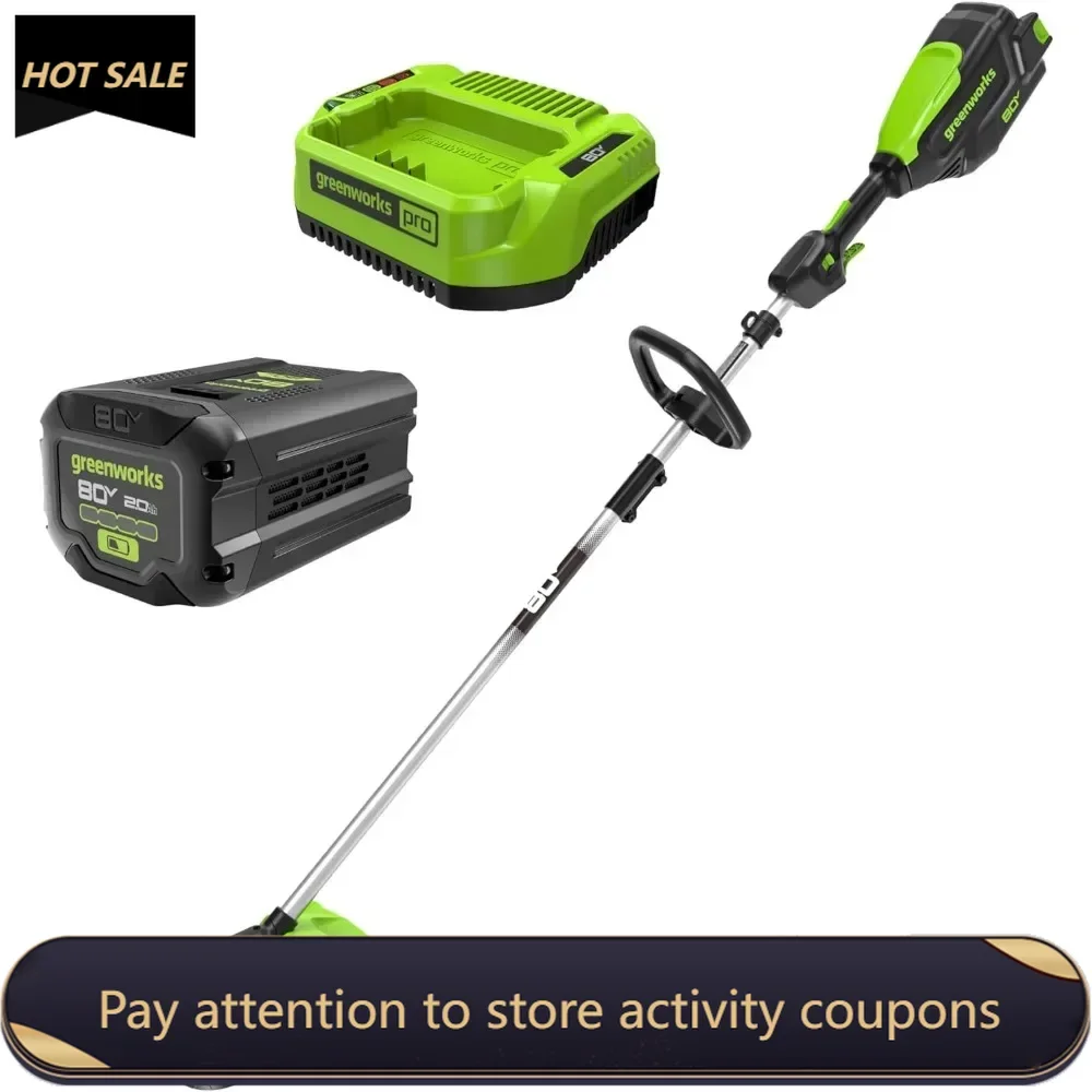 

80V 16" Brushless Cordless String Trimmer Lawn Mower for Grass Cutter Machine 2.0Ah Battery and Charger Included Freight Free