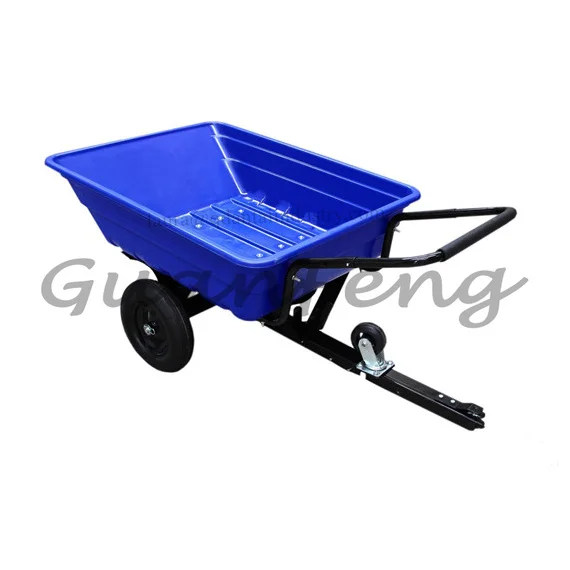 Trailer-mounted ATV Dump Truck, Heavy-duty Multi-purpose Four-trailer, Ideal for Farms, Gardens, Transportation, and Hauling