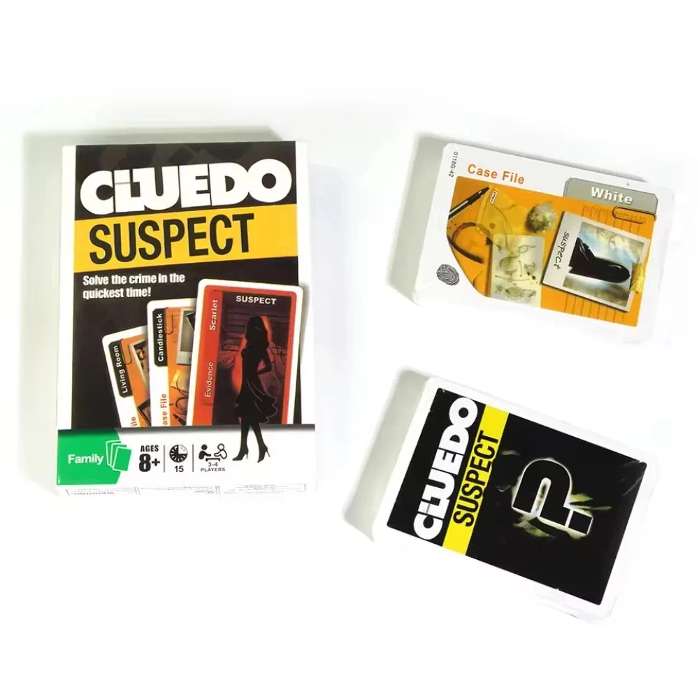 لعبة بطاقات Cluedo المشتبه بهم كل متعة Clue Clue Do Suspect Multiplayer Interactive Family Party Game Board Deck