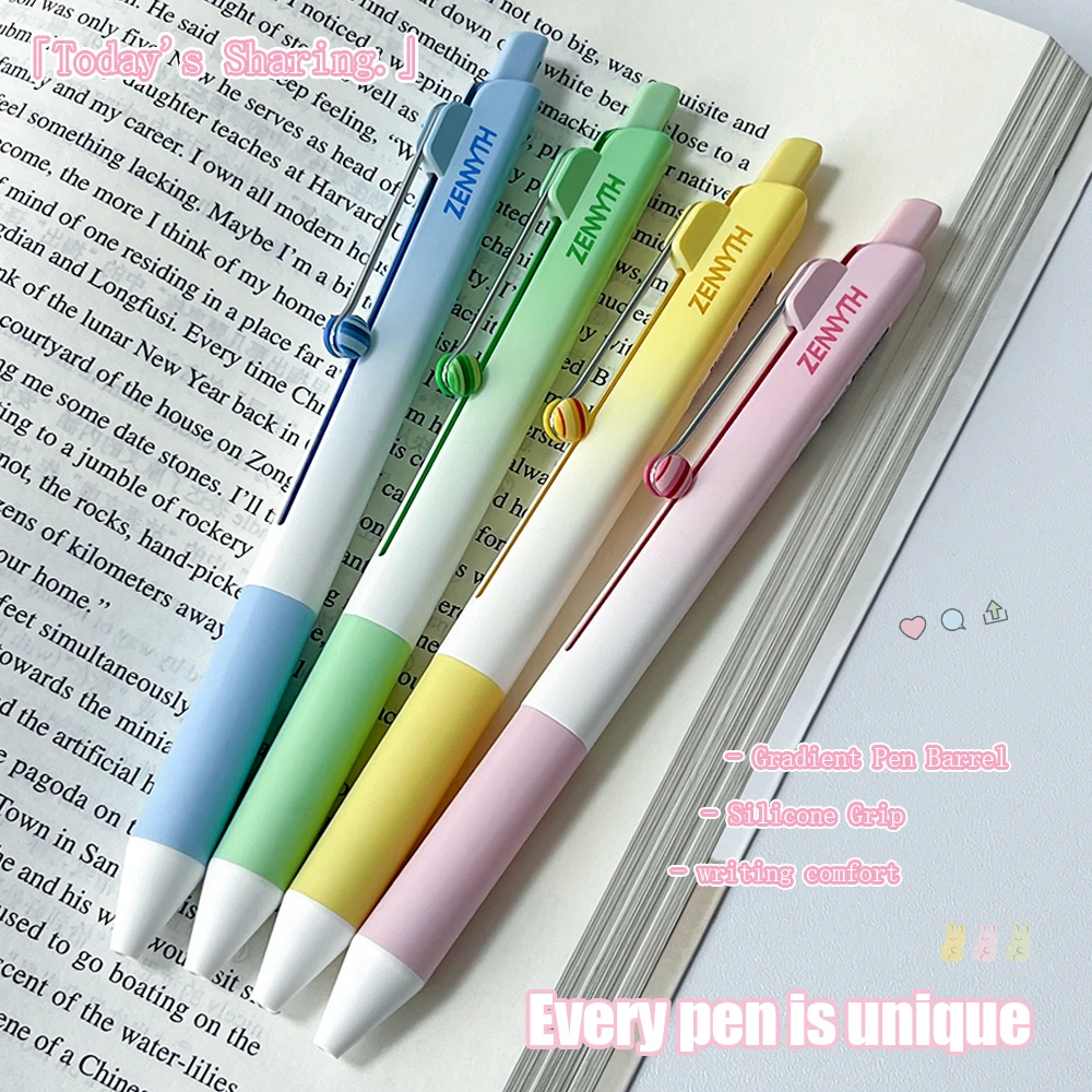 2/4 Pcs Creative Minimalist Gel Pens 0.5mm Simple Quick-Dry Pen High Appearance Value Fashion Study & Office Pen