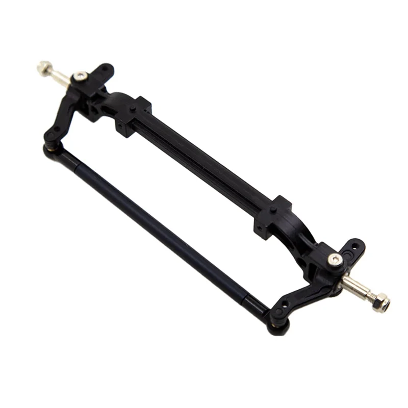 

For 1/14 Tamiya Tractor Head Unpowered Axle Metal Steering Front Axle Tamiya Tractor Head Modification DIY,Black Easy To Use