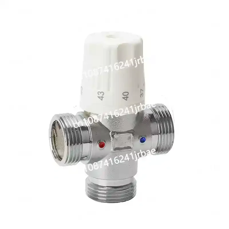 Digital memory alloy spring all copper thermostatic mixing valve, water heater solar pipe valve