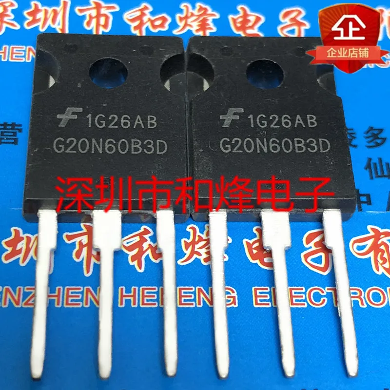 5PCS-10PCS G20N60B3D HGTG20N60B3D  TO-247 Really Stock Best Quality In Stock Fast Shipping